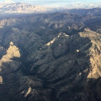 Flight over the Superstition Wilderness Area.
