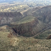 Flight over the Superstition Wilderness Area.